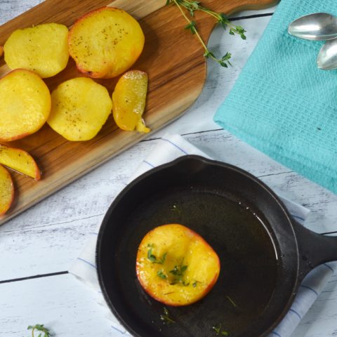 grilled honey thyme peaches