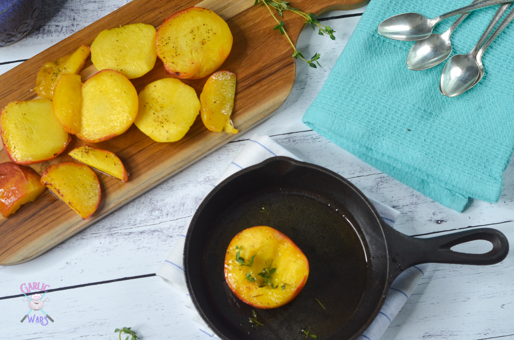 Grilled Peaches with Honey and Thyme