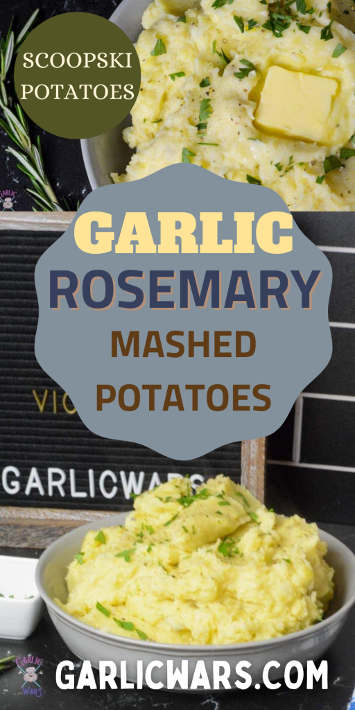 garlic rosemary mashed potatoes for pinterest