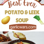 potato leek soup for pinterest